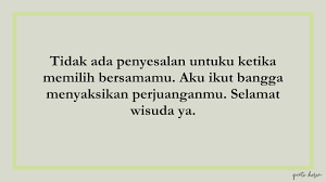 Maybe you would like to learn more about one of these? 10 Kumpulan Kata Ucapan Wisuda Untuk Pacar Quote Keren