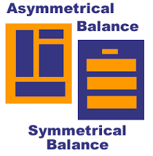 Balance is the visual principle of making a design appear equally weighted throughout the composition. Uneven Elements Present Us With More Possibilities For Arranging The Page And Creating Interesting Asymmetrical Design Principles Of Design Principle Of Design