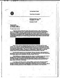 You can mail your letter to: National Security Letter Wikipedia