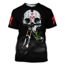 Specialized Bikes With Scary Skull 3d All Over Printed Clothes Ja0292