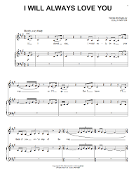 I Will Always Love You Sheet Music Whitney Houston Piano Vocal Sheet Music Direct Sheet Music Whitney Houston