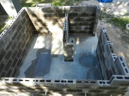Concrete showers you'll want to sing in. Beginning An Outdoor Shower