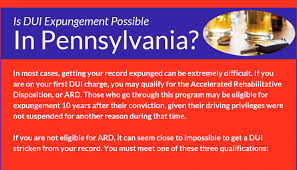 how long does a dui in pennsylvania stay on my record