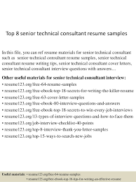 As an it consultant, your immediate prospects depend on the size and type of the organisation you work for. Technical Consultant Resume Sample Jealth