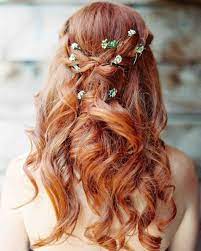 Pretty Wedding Hairstyles For Your Bridesmaids Martha Stewart Weddings Instead Of A Flower C Elegant Wedding Hair Hair Styles Wedding Hairstyles Bridesmaid