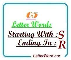 Following is the complete list of five letter (5 letters) words starting with s and ending in e for domain names and scrabble with meaning. Five Letter Words Starting With S And Ending In R Letterword Com