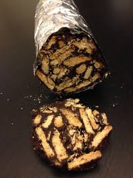 Saucisson Au Chocolat Portugais Ou Salame De Chocolate Sevencuisine Saucisson Au Chocolat Chocolat Alimentation