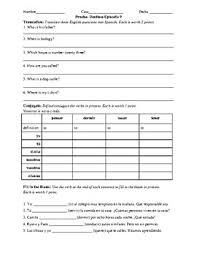 Quiz Destinos Episode 9 Alternate By Helpful High School Handouts