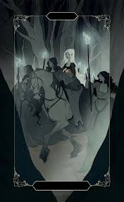 Six Of Wands Dark Wood Tarot Art Horror Art Art Drawings