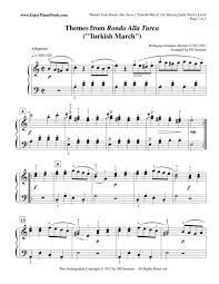 If you have trouble deciphering notes, don't forget our easy piano sheet music level 1 with note names instead of symbols. Rondo Alla Turca Turkish March Main Themes By Mozart Easy Piano By Wolfgang Amadeus Mozart 1756 1791 Digital Sheet Music For Individual Part Piano Reduction Sheet Music Single Solo Part Download Print S0 727335