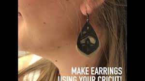 These gorgeous faux leather earrings by kiss my tulle is just super elegant. How To Make Leather Earrings With The Cricut Explore Air 2 Youtube