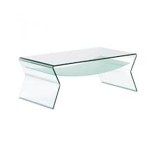 17h x 42w x 20dread more. Bent Glass Coffee Table With Shelf 1 2 Inch Thick With Frosted Glass Shelf