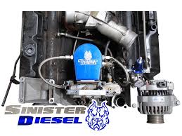 Sinister Diesel 7 3l Powerstroke Regulated Fuel Return W Integrated Fuel Filter Http Www Mkmcustoms Com Sinisterdie Powerstroke Ford F250 Diesel Ford Diesel