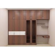 Modular Wardrobe With Study Unit Loft Book Shelf Made Up Of Plywood With Laminate Finish Cust Cupboard Design Dressing Room Design Modular Furniture Design