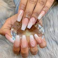 Redfern Nails Beauty Lounge On Instagram Matt Or Shiny Signature Ombre Set With Matt And Sheer Crome Design Sunflower Nails Nails Pink Acrylic Nails
