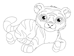 Funny free tigers coloring page to print and color. Cute Baby Tiger With Big Round Eyes Coloring Pages Tiger Coloring Pages Coloring Pages For Kids And Adults