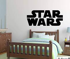 They are made with a combination of blue and black. Amazon Com Star Wars Wall Decal Vinyl Movie Sticker Logo For Kids Playroom Bedroom Or Birthday Party Boy S Or Girl S Room Decor Small And Large Sizes Black White Pink