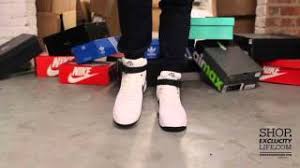 Find the pair to match your style today. Nike Air Force 1 High Og White Black On Feet Video At Exclucity Youtube