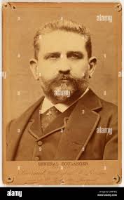 Portrait of Georges Ernest Jean-Marie Boulanger (1837-1891), general and  minister of war Barraud. "Portrait de Georges Ernest Jean-Marie Boulanger  (1837-1891), général et ministre de la Guerre". Tirage sur papier albuminé.  entre 1880-et