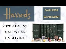 Harrods 2020 Advent Calendar Unboxing Youtube Beauty Advent Calendar Calendar Advent Calendar