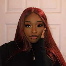 Pin By Reagan Ward On Makeup Dolled Up Red Hair On Dark Skin Hair Color For Dark Skin Hair Styles