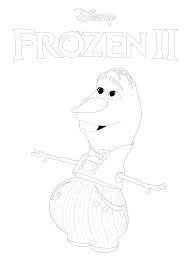 I have been trying to come up with all sorts of activities for my kiddos to. Frozen 2 Olaf Coloring Page Free Frozen Ii Coloring Pictures Coloring1 Com