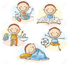 Compra online en lidl.es 😉 Little Boy S Daily Activities No Gradients Royalty Free Cliparts Vectors And Stock Illustration Image 31729466