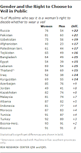 Once again, this is something that islam neither forbids nor encourages. Muslim Views On Women In Society Pew Research Center