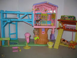 Treehouse w/ a swinging bridge full tour! Barbie Kelly Treehouse Petting Zoo 1816409051