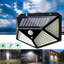 Wall mounted or ceiling mounted by bracket. Arilux 100 Led Solar Powered Pir Motion Sensor Wall Light Outdoor Garden Lamp 3 Modes Sale Banggood Com