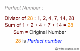 Isinstance will either written true or false. Python Exercise Check Whether A Number Is Perfect Or Not W3resource