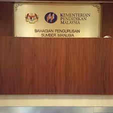 Kementerian pendidikan malaysia, blok e8, kompleks e, pusat pentadbiran kerajaan persekutuan, 62604 w.p. Bahagian Pengurusan Sumber Manusia Kementerian Pelajaran Malaysia Kpm