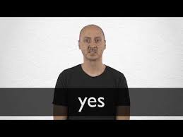 Spanish Translation Of Yes Collins English Spanish Dictionary