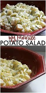 My Favorite Potato Salad Filled With Eggs Sweet Pickles And Slaw Dressing That Gives It A Unique Potatoe Salad Recipe Salad Recipes Best Potato Salad Recipe