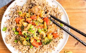 Sticky Cashew Chicken Stir-Fry