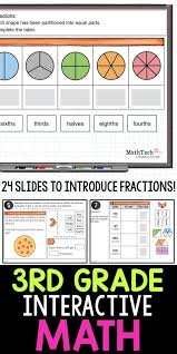 Fractions Interactive Whiteboard Activity For 3rd Grade Math Centers 3rd Grade Math Google Classroom Math Classroom Math Centers