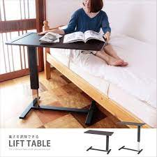 楽天市場 昇降テーブル リフトテーブル リフティングテーブル ベッドテーブル ハイテーブル サイドテーブル デスク 作業台 高さ調整 キャスター付き テレワーク 在宅勤務 82 720 interior インテリオール ベッドテーブル サイドテーブル 家具のアイデア