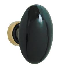 Bouton Simple Ovale Noir Brillant En Porcelaine 1001poignees Votre Specialiste De La Poignee De Porte Poignee De Porte Bouton De Porte Porcelaine Poignee De Porte Porcelaine