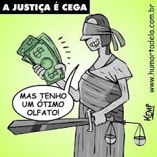 Resultado de imagem para charge de justiça brasileira