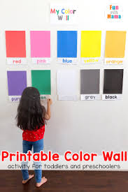 Printable activities for kids bible activities kindergarten worksheets preschool activities free printables. Learn Colors Wall Printable Activity For Toddlers And Preschoolers Fun With Mama