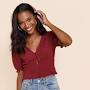 Profile Picture of Jemelle Button Front Smocked Blouse - Francesca's - MarketFair (@marketfairshoppes.com) on Google