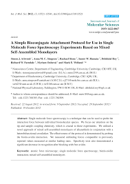 a simple bioconjugate attachment protocol for use in single