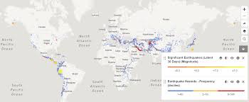 Map Earthquake Frequency Around The World And Last 30 Days