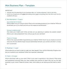 Looking for actual business plans for inspiration? Mini Business Plan Sample