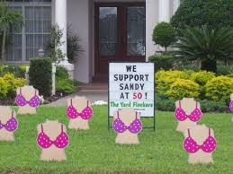 We Support Sandy At 50 Birthday Lawn Signs 50th Birthday Themes 50th Birthday Party Decorations Happy 50th Birthday