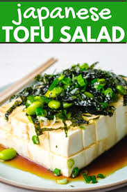 Quickest Coolest Japanese Tofu Salad In 2020 Tofu Salad Tofu Salad Recipes Easy Asian Recipes
