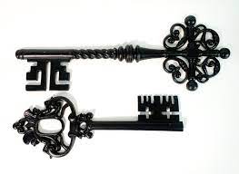 Maybe you would like to learn more about one of these? Vintage Large Pair Metal Skeleton Key Wall Hangings 2 Black Wall Art Retro Mid Century Mid Home Decor Wall Art By Sexton