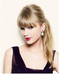 Taylor swift has straightened her hair in the past, although it was more likely with an ordinary straightener. Ponytail Hairstyles With Blunt Bangs Taylor Swift Hair Styles Popular Haircuts Taylor Swift Hair Hairstyles With Bangs Long Hair Straight