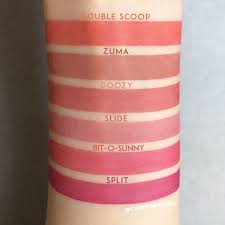 The hand swatch is correct though. Swatches Of The Colourpop Cosmetics Ultra Blotted Lips In Double Scoop Zuma Doozy Slide Bit O Sunny And Sp Colourpop Blotted Lip Colourpop Makeup Swatches