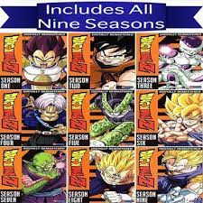 In 1996, funimation began working on their first season of an english dub for dragon ball z.the company had previously produced a dub of dragon ball's first 13 episodes and first movie during 1995, but when plans for a second season were cancelled due to lower than expected ratings, they partnered with saban entertainment (known at the time for shows such as. Dragon Ball Z Tv Series Seasons 1 9 Dvd Set Dvdshq